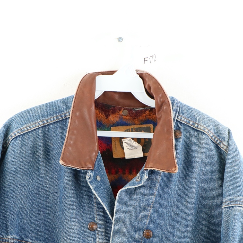 Vintage 90s Streetwear Southwestern Denim Jacket - Picture 2 of 8